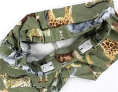 Name It oil green dyreprint shorts